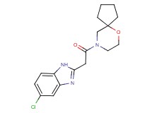 9-[(5-chloro-1H-benzimidazol-2-yl)acetyl]-6-oxa-9-azaspiro[4.5]decane