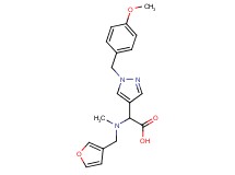 [(3-furylmethyl)(methyl)amino][1-(4-methoxybenzyl)-1H-pyrazol-4-yl]acetic acid