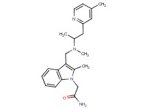 2-[2-methyl-3-({methyl[1-methyl-2-(4-methylpyridin-2-yl)ethyl]amino}methyl)-1H-indol-1-yl]acetamide