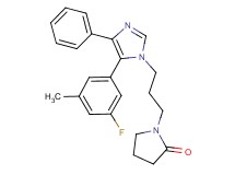 1-{3-[5-(3-fluoro-5-methylphenyl)-4-phenyl-1H-imidazol-1-yl]propyl}pyrrolidin-2-one