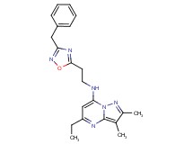 N-[2-(3-benzyl-1,2,4-oxadiazol-5-yl)ethyl]-5-ethyl-2,3-dimethylpyrazolo[1,5-a]pyrimidin-7-amine