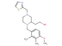 2-[1-(4-methoxy-2,3-dimethylbenzyl)-4-(1,3-thiazol-2-ylmethyl)-2-piperazinyl]ethanol