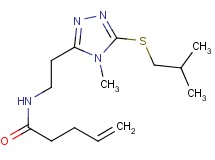 N-{2-[5-(isobutylthio)-4-methyl-4H-1,2,4-triazol-3-yl]ethyl}-4-pentenamide