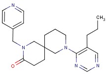 8-(5-propyl-4-pyrimidinyl)-2-(4-pyridinylmethyl)-2,8-diazaspiro[5.5]undecan-3-one