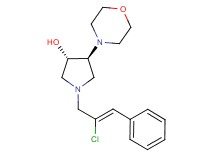 (3S*,4S*)-1-[(2Z)-2-chloro-3-phenyl-2-propen-1-yl]-4-(4-morpholinyl)-3-pyrrolidinol