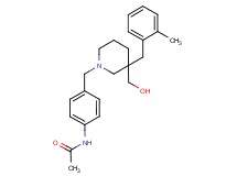 N-(4-{[3-(hydroxymethyl)-3-(2-methylbenzyl)-1-piperidinyl]methyl}phenyl)acetamide