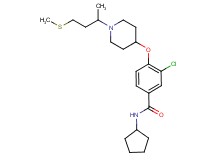 3-chloro-N-cyclopentyl-4-({1-[1-methyl-3-(methylthio)propyl]-4-piperidinyl}oxy)benzamide