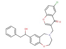 6-chloro-3-{[7-(1-hydroxy-2-phenylethyl)-2,3-dihydro-1,4-benzoxazepin-4(5H)-yl]methyl}-4H-chromen-4-one