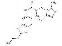 N-[(3,5-dimethylisoxazol-4-yl)methyl]-N'-[2-(ethylthio)-1,3-benzoxazol-6-yl]-N-methylurea