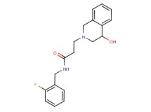 N-(2-fluorobenzyl)-3-(4-hydroxy-3,4-dihydroisoquinolin-2(1H)-yl)propanamide