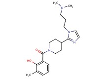 2-[(4-{1-[3-(dimethylamino)propyl]-1H-imidazol-2-yl}-1-piperidinyl)carbonyl]-6-methylphenol