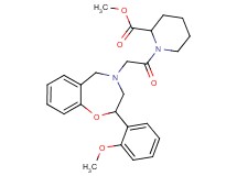 methyl 1-{[2-(2-methoxyphenyl)-2,3-dihydro-1,4-benzoxazepin-4(5H)-yl]acetyl}-2-piperidinecarboxylate