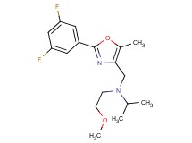 N-{[2-(3,5-difluorophenyl)-5-methyl-1,3-oxazol-4-yl]methyl}-N-(2-methoxyethyl)-2-propanamine