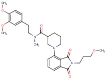 N-[2-(3,4-dimethoxyphenyl)ethyl]-1-[2-(3-methoxypropyl)-1,3-dioxo-2,3-dihydro-1H-isoindol-4-yl]-N-methyl-3-piperidinecarboxamide