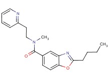 2-butyl-N-methyl-N-[2-(2-pyridinyl)ethyl]-1,3-benzoxazole-5-carboxamide