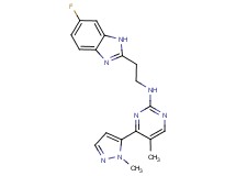 N-[2-(6-fluoro-1H-benzimidazol-2-yl)ethyl]-5-methyl-4-(1-methyl-1H-pyrazol-5-yl)pyrimidin-2-amine