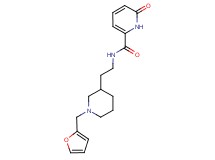 N-{2-[1-(2-furylmethyl)piperidin-3-yl]ethyl}-6-oxo-1,6-dihydropyridine-2-carboxamide