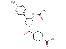 N-[(3S*,4R*)-1-[(1-acetylpiperidin-4-yl)carbonyl]-4-(4-methylphenyl)pyrrolidin-3-yl]acetamide