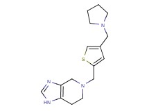 5-{[4-(pyrrolidin-1-ylmethyl)-2-thienyl]methyl}-4,5,6,7-tetrahydro-1H-imidazo[4,5-c]pyridine
