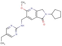 6-cyclopentyl-3-{[(5-ethylpyrimidin-2-yl)amino]methyl}-2-methoxy-6,7-dihydro-5H-pyrrolo[3,4-b]pyridin-5-one