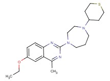 6-ethoxy-4-methyl-2-[4-(tetrahydro-2H-thiopyran-4-yl)-1,4-diazepan-1-yl]quinazoline