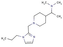 N,N-dimethyl-1-{1-[(1-propyl-1H-imidazol-2-yl)methyl]-4-piperidinyl}ethanamine