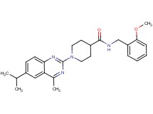 1-(6-isopropyl-4-methyl-2-quinazolinyl)-N-(2-methoxybenzyl)-4-piperidinecarboxamide