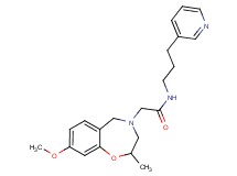 2-(8-methoxy-2-methyl-2,3-dihydro-1,4-benzoxazepin-4(5H)-yl)-N-[3-(3-pyridinyl)propyl]acetamide