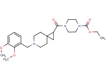 ethyl 4-{[6-(2,3-dimethoxybenzyl)-6-azaspiro[2.5]oct-1-yl]carbonyl}-1-piperazinecarboxylate