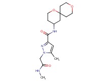 N-1,9-dioxaspiro[5.5]undec-4-yl-5-methyl-1-[2-(methylamino)-2-oxoethyl]-1H-pyrazole-3-carboxamide