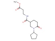 methyl N-[(1-cyclopentyl-6-oxo-3-piperidinyl)carbonyl]-beta-alaninate