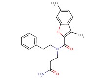N-(3-amino-3-oxopropyl)-3,6-dimethyl-N-(2-phenylethyl)-1-benzofuran-2-carboxamide