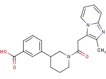 3-{1-[(2-methylimidazo[1,2-a]pyridin-3-yl)acetyl]piperidin-3-yl}benzoic acid
