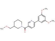 2-(3,5-dimethoxyphenyl)-5-{[3-(methoxymethyl)piperidin-1-yl]carbonyl}pyridine