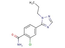2-chloro-4-(1-propyl-1H-1,2,4-triazol-5-yl)benzamide