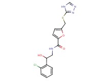 N-[2-(2-chlorophenyl)-2-hydroxyethyl]-5-[(4H-1,2,4-triazol-3-ylthio)methyl]-2-furamide