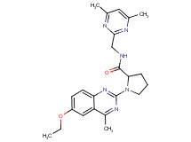 N-[(4,6-dimethyl-2-pyrimidinyl)methyl]-1-(6-ethoxy-4-methyl-2-quinazolinyl)prolinamide