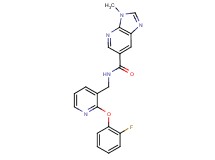 N-{[2-(2-fluorophenoxy)pyridin-3-yl]methyl}-3-methyl-3H-imidazo[4,5-b]pyridine-6-carboxamide