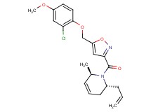 (2R*,6R*)-2-allyl-1-({5-[(2-chloro-4-methoxyphenoxy)methyl]-3-isoxazolyl}carbonyl)-6-methyl-1,2,3,6-tetrahydropyridine