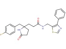 3-[2-(4-fluorobenzyl)-5-oxo-2-pyrrolidinyl]-N-[(4-phenyl-1,3-thiazol-5-yl)methyl]propanamide