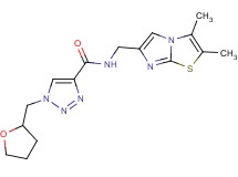 N-[(2,3-dimethylimidazo[2,1-b][1,3]thiazol-6-yl)methyl]-1-(tetrahydro-2-furanylmethyl)-1H-1,2,3-triazole-4-carboxamide
