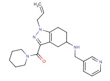 1-allyl-3-(1-piperidinylcarbonyl)-N-(3-pyridinylmethyl)-4,5,6,7-tetrahydro-1H-indazol-5-amine