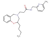 3-(2-butyl-2,3-dihydro-1,4-benzoxazepin-4(5H)-yl)-N-[(6-methyl-2-pyridinyl)methyl]propanamide