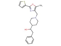 1-(1-{[5-methyl-2-(2-thienyl)-1,3-oxazol-4-yl]methyl}-4-piperidinyl)-2-phenylethanol