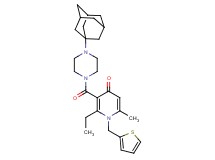 3-{[4-(1-adamantyl)-1-piperazinyl]carbonyl}-2-ethyl-6-methyl-1-(2-thienylmethyl)-4(1H)-pyridinone