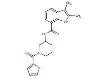 N-[1-(2-furoyl)piperidin-3-yl]-2,3-dimethyl-1H-indole-7-carboxamide