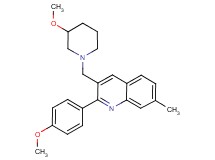 2-(4-methoxyphenyl)-3-[(3-methoxy-1-piperidinyl)methyl]-7-methylquinoline