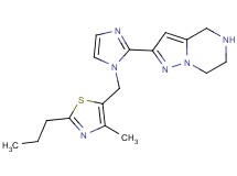 2-{1-[(4-methyl-2-propyl-1,3-thiazol-5-yl)methyl]-1H-imidazol-2-yl}-4,5,6,7-tetrahydropyrazolo[1,5-a]pyrazine dihydrochloride