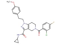 5-(2-chloro-4-fluorobenzoyl)-N-cyclopropyl-1-[2-(4-methoxyphenyl)ethyl]-4,5,6,7-tetrahydro-1H-pyrazolo[4,3-c]pyridine-3-carboxamide