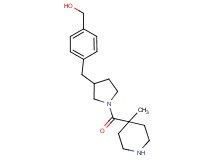 [4-({1-[(4-methyl-4-piperidinyl)carbonyl]-3-pyrrolidinyl}methyl)phenyl]methanol hydrochloride